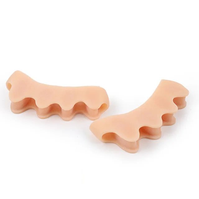 2Pcs=1Pair New Protective Toes Separator  Suitable Bunion Corrector  Material Soft Gel Straightener Spacers Stretchers Care Tool